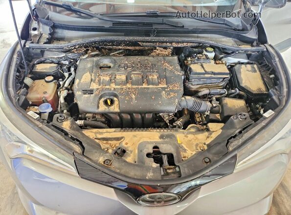 NMTKHMBX4JR025922 2018 TOYOTA C-HR Silver უკანა სალონის ხედი