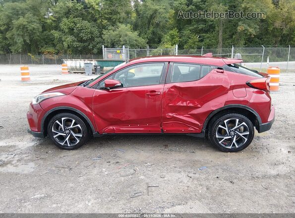 NMTKHMBX5JR007543 2018 TOYOTA C-HR Burgundy Widok wnętrza 360 stopni