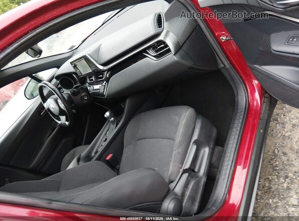 NMTKHMBX5JR007543 2018 TOYOTA C-HR Burgundy Widok wnętrza z przodu