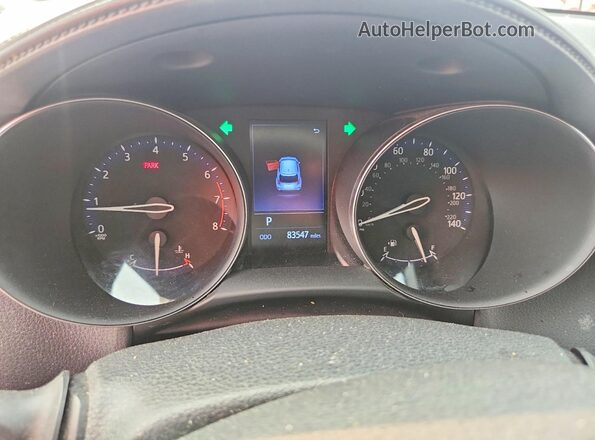 NMTKHMBX5LR103787 2020 TOYOTA C-HR Blue Vista del cuadro de instrumentos