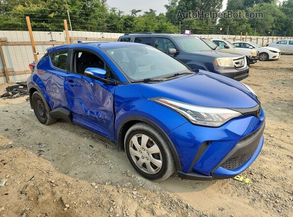 NMTKHMBX5LR103787 2020 TOYOTA C-HR Blue Delantero derecho