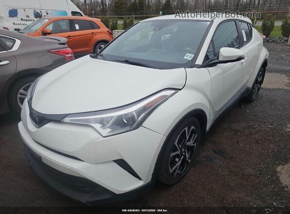 NMTKHMBX6JR021239 2018 TOYOTA C-HR White Առջևի ձախ երեք քառորդ տեսարան