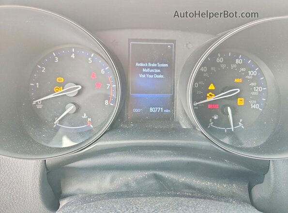 NMTKHMBX7JR000755 2018 TOYOTA C-HR Silver Vista del cuadro de instrumentos