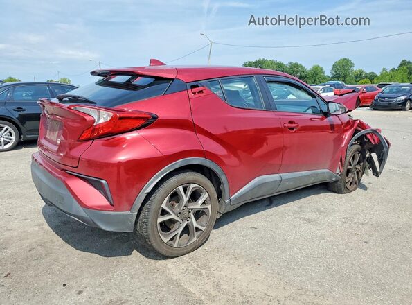 NMTKHMBX7JR001212 2018 TOYOTA C-HR Burgundy Tył prawy