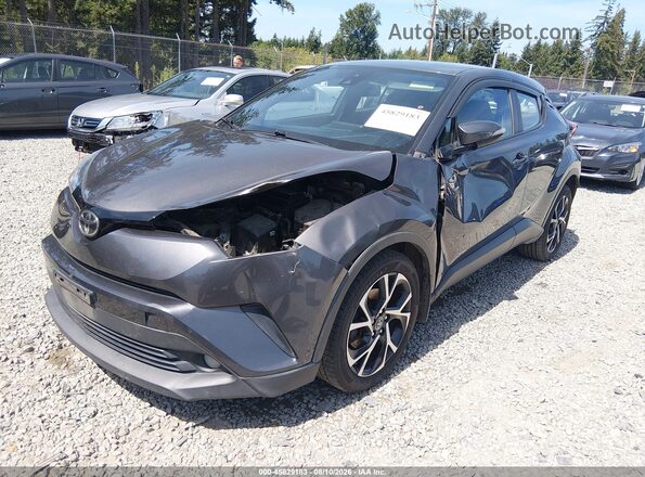 NMTKHMBX7JR007219 2018 TOYOTA C-HR Gray Առջևի ձախ երեք քառորդ տեսարան
