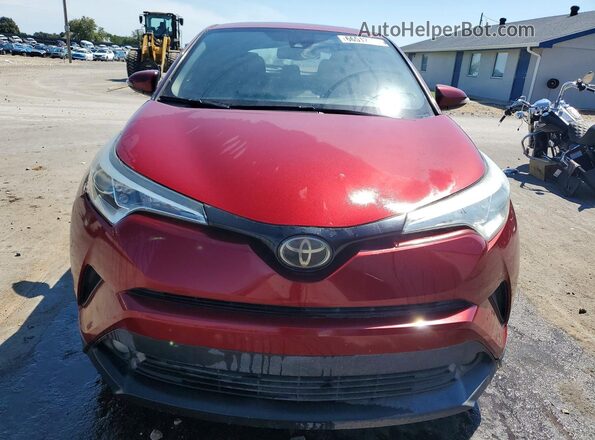 NMTKHMBX8JR020271 2018 TOYOTA C-HR Red Vista del cuadro de instrumentos