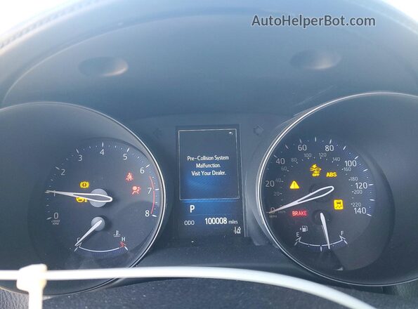 NMTKHMBX8JR062231 2018 TOYOTA C-HR Red Instrument cluster view