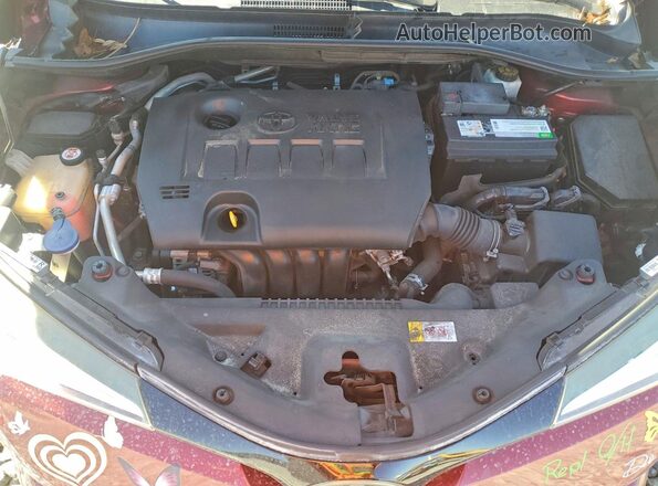 NMTKHMBX8JR062231 2018 TOYOTA C-HR Red Engine compartment view