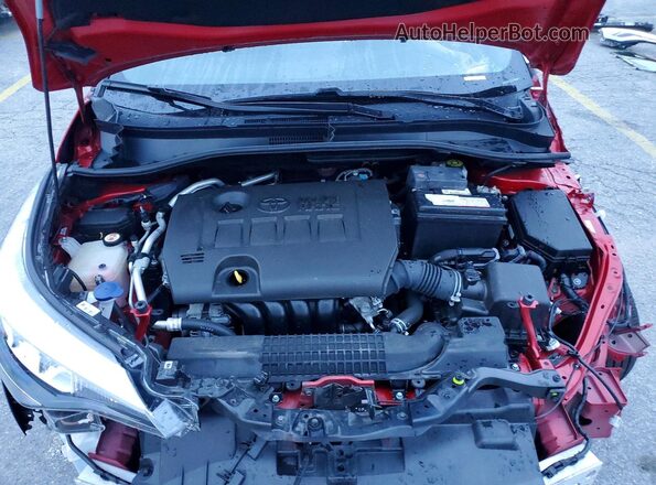 NMTKHMBX8LR114752 2020 TOYOTA C-HR Maroon Widok komory silnika