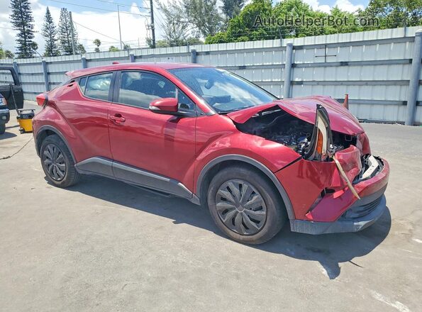 NMTKHMBXXKR093353 2019 TOYOTA C-HR Burgundy Առջևի աջ