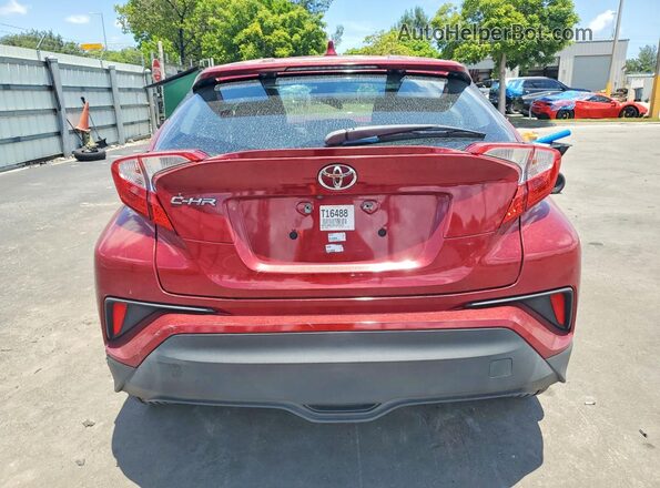 NMTKHMBXXKR093353 2019 TOYOTA C-HR Burgundy Հետևի տեսք