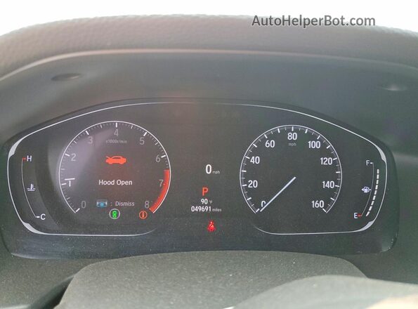 NY77593 2021 HONDA ACCORD Gray Widok zestawu wskaźników