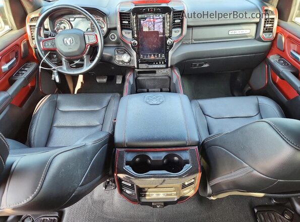 NY77595 2022 RAM 1500 Black Dashboard view