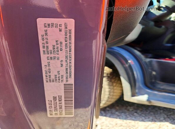 3C6URVJG3LE140062 2020 RAM PROMASTER Blue Вид наклейки з VIN-кодом
