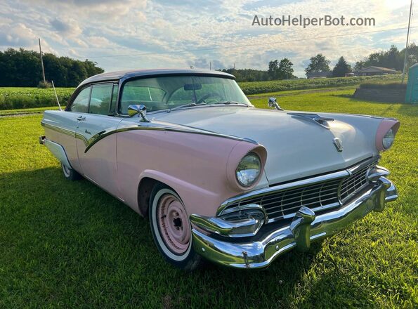 P6PV156860 1956 FORD CROWN VIC Двухцветный Задняя левая четверть