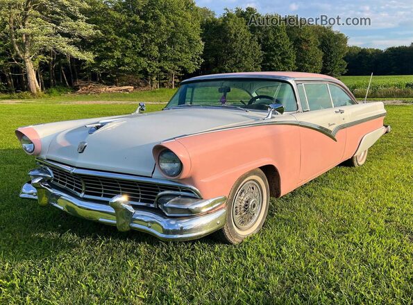 P6PV156860 1956 FORD CROWN VIC Двухцветный Задняя правая четверть