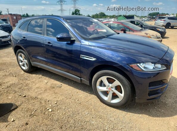 SADCJ2BN5HA091839 2017 JAGUAR F-PACE Blue Przód prawy