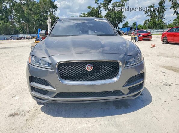 SADCJ2BV4HA057147 2017 JAGUAR F-PACE Gray Widok z przodu