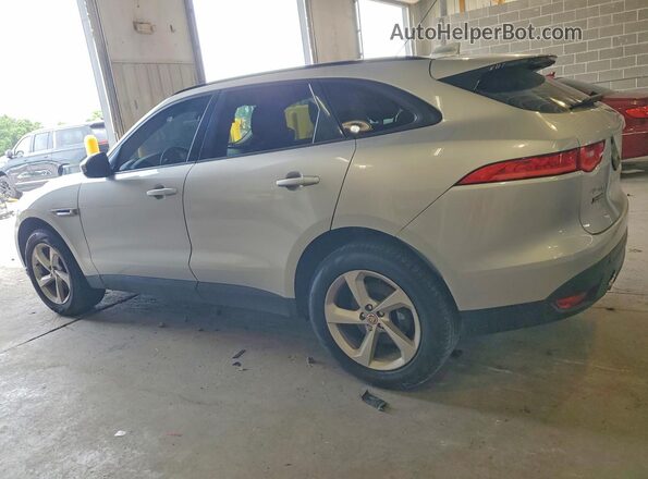 SADCJ2BV4HA085028 2017 JAGUAR F-PACE Silver Trasero izquierdo