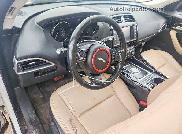 SADCJ2BV8HA884228 2017 JAGUAR F-PACE White წინა პანელის ხედი