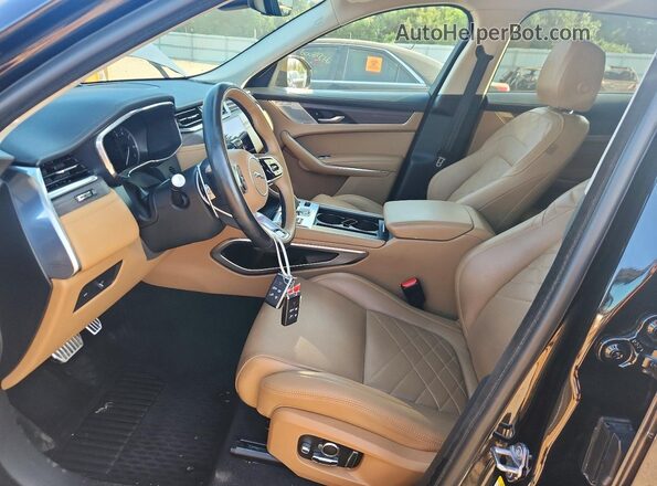 SADCJ2EU5NA688973 2022 JAGUAR F-PACE Black წინა სალონის ხედი