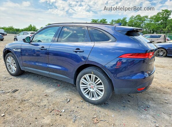 SADCJ2EV5JA243877 2018 JAGUAR F-PACE Blue Tył lewy