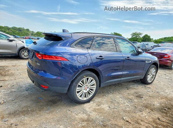 SADCJ2EV5JA243877 2018 JAGUAR F-PACE Blue Tył prawy