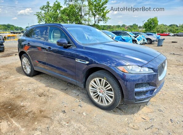 SADCJ2EV5JA243877 2018 JAGUAR F-PACE Blue Przód prawy