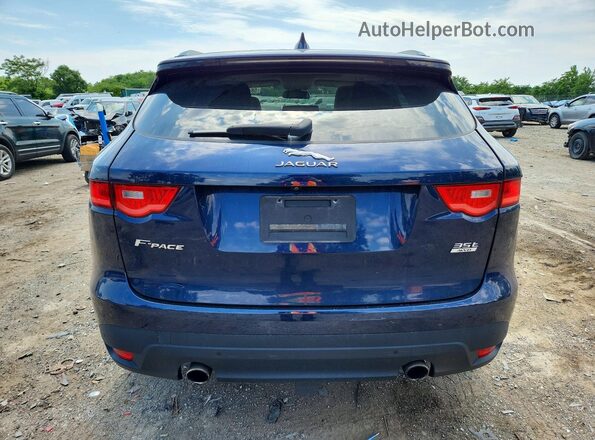 SADCJ2EV5JA243877 2018 JAGUAR F-PACE Blue Widok z tyłu