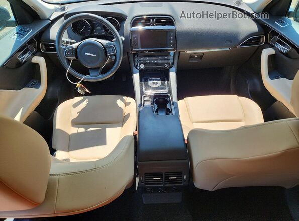 SADCJ2EV5JA243877 2018 JAGUAR F-PACE Blue Widok deski rozdzielczej