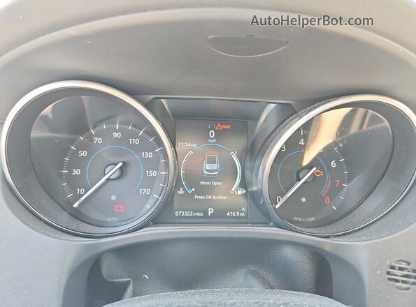 SADCJ2EV5JA243877 2018 JAGUAR F-PACE Blue Widok zestawu wskaźników