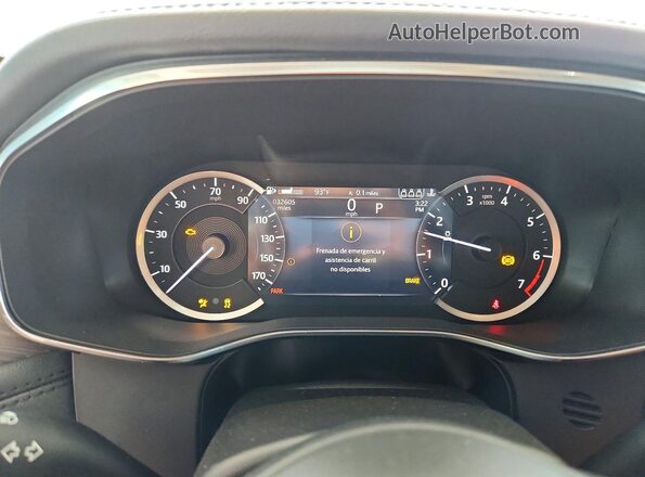 SADCJ2EX0PA710133 2023 JAGUAR F-PACE White Instrument cluster view
