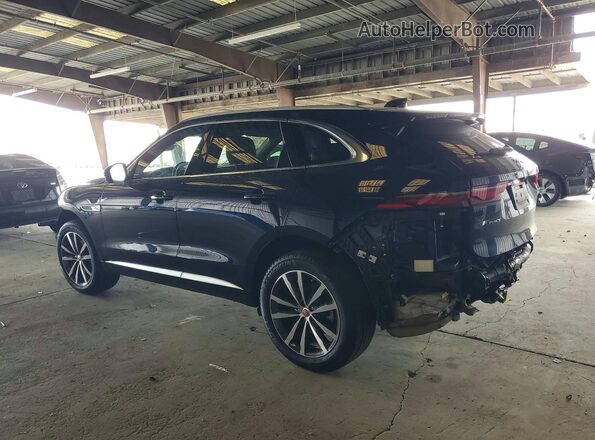 SADCJ2EX3MA671520 2021 JAGUAR F-PACE Blue Задня ліва чверть