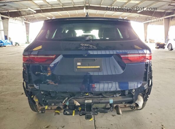 SADCJ2EX3MA671520 2021 JAGUAR F-PACE Blue Вид ззаду