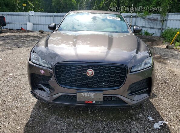 SADCJ2EX3NA691963 2022 JAGUAR F-PACE Gray Вид спереду
