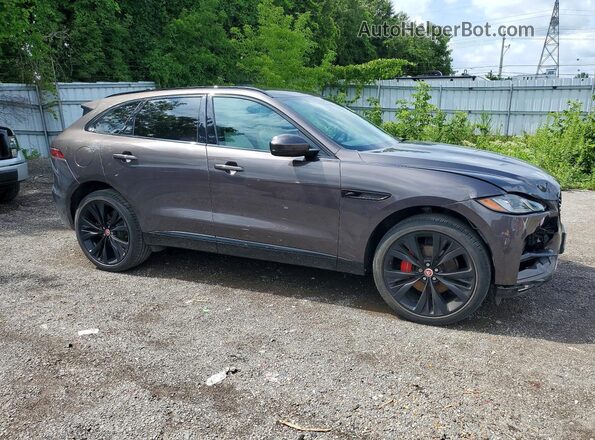 SADCJ2EX3NA691963 2022 JAGUAR F-PACE Gray Передня права чверть