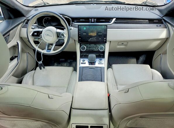 SADCJ2EX3NA691963 2022 JAGUAR F-PACE Gray Вид панелі приладів