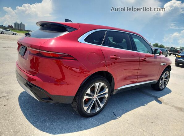 SADCJ2EX6NA691049 2022 JAGUAR F-PACE Red Trasero derecho