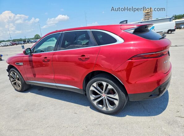 SADCJ2EX6NA691049 2022 JAGUAR F-PACE Red Trasero izquierdo