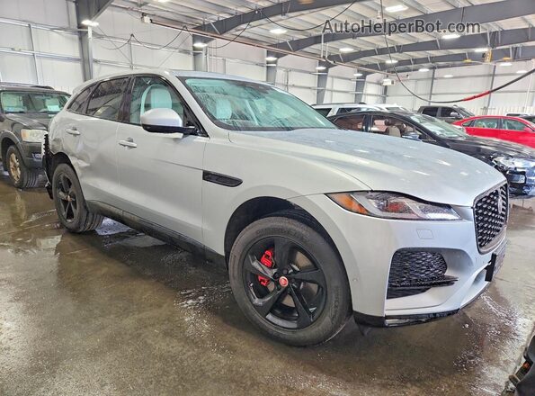 SADCJ2EX7MA669205 2021 JAGUAR F-PACE Silver Front right