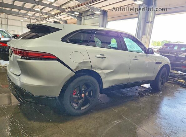 SADCJ2EX7MA669205 2021 JAGUAR F-PACE Silver Rear right