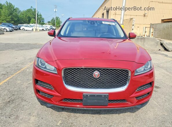 SADCJ2FN3JA241396 2018 JAGUAR F-PACE Красный Вид спереди