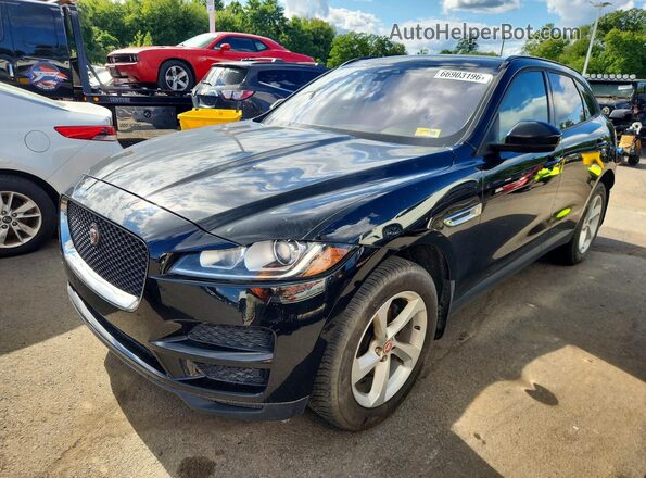 SADCJ2FNXJA294208 2018 JAGUAR F-PACE Black Trasero izquierdo