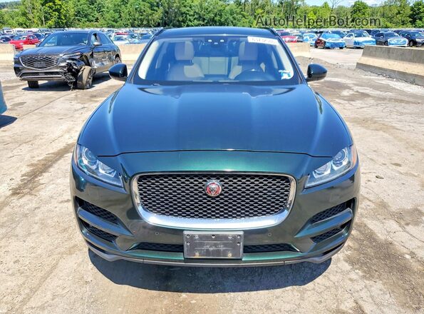 SADCJ2FX6JA294367 2018 JAGUAR F-PACE Green წინა ხედი