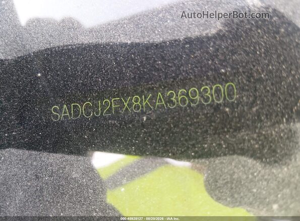 SADCJ2FX8KA369300 2019 JAGUAR F-PACE Gray ძრავის განყოფილების ხედი
