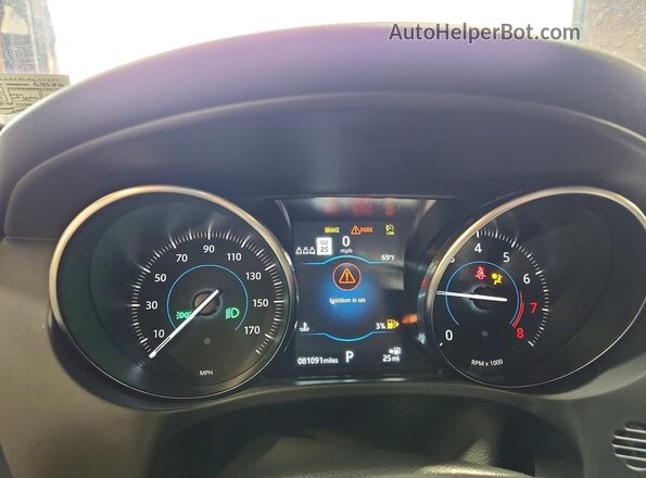 SADCJ2FX8LA637327 2020 JAGUAR F-PACE White Instrument cluster view