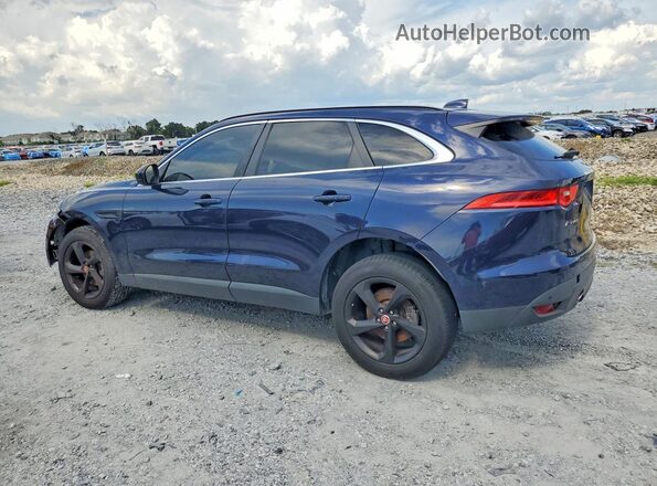 SADCJ2FX9KA395324 2019 JAGUAR F-PACE Blue Trasero izquierdo