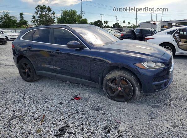 SADCJ2FX9KA395324 2019 JAGUAR F-PACE Blue Delantero derecho