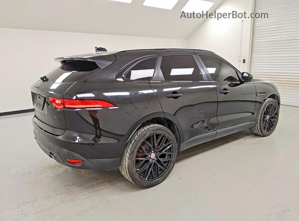 SADCJ2FXXKA360162 2019 JAGUAR F-PACE Black Tył prawy