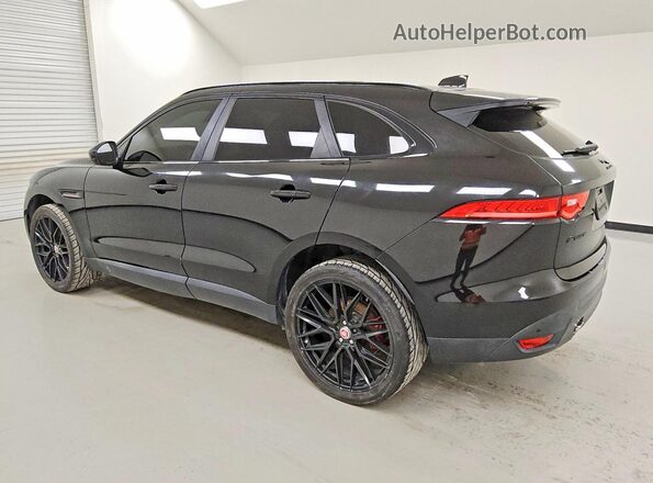 SADCJ2FXXKA360162 2019 JAGUAR F-PACE Black Tył lewy